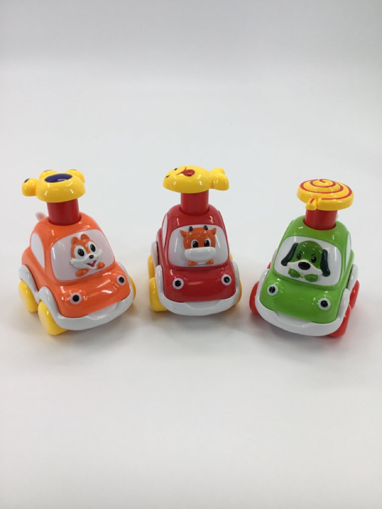 Alasou Press-And-Go Animal Cars - Set of 3