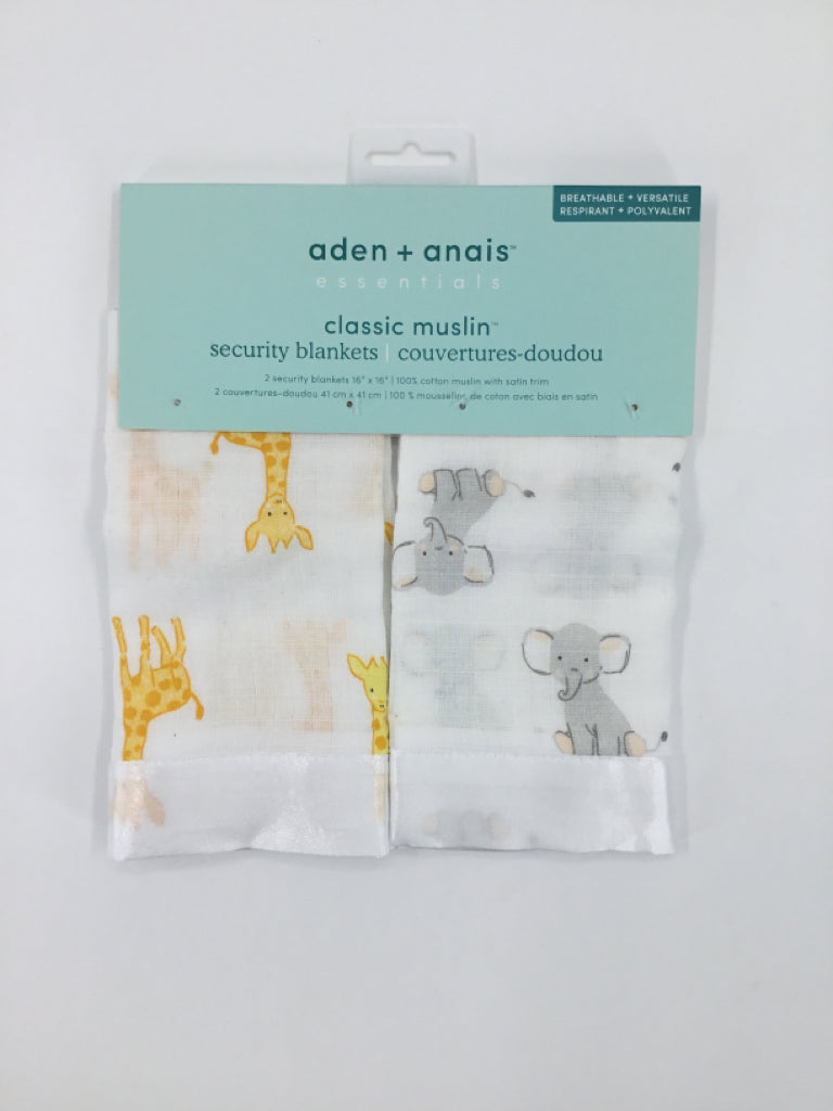 Aden & Anais Classic Muslin Security Blankets - 2pk