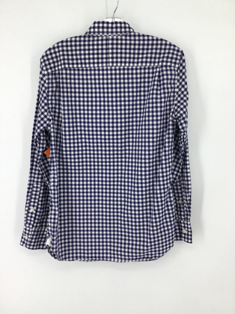 Crewcuts Child Size 12 Navy Gingham Shirt - boys