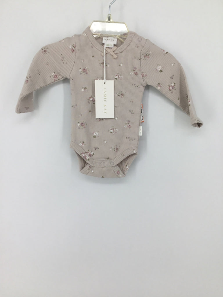 Jamie Kay Child Size 0-3 Months Tan Onesie