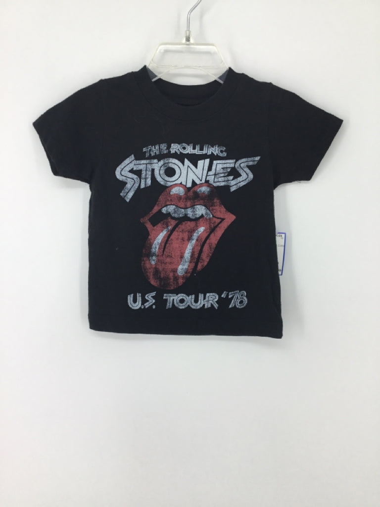 The Rolling Stones Child Size 12 Months Black screen printed T-shirt - boys
