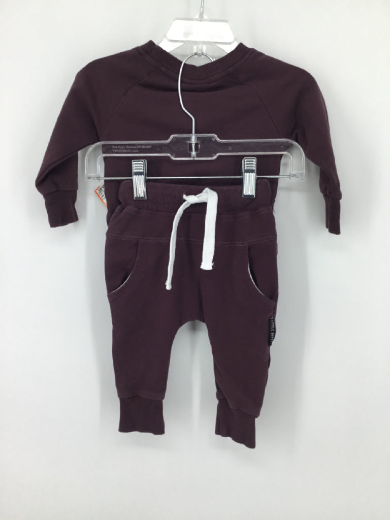 Little Bipsey Child Size 0-3 Months Purple Solid Outfit - boys