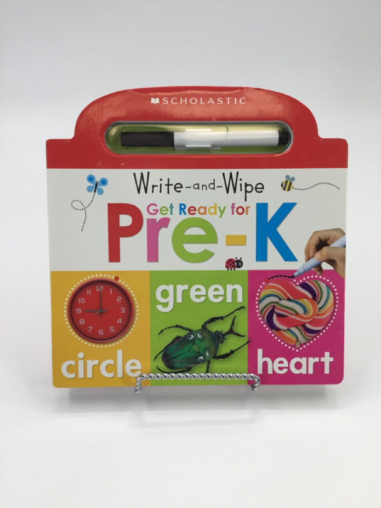 Scholastic Write-and-Wipe Get Ready for Pre-K Board Book