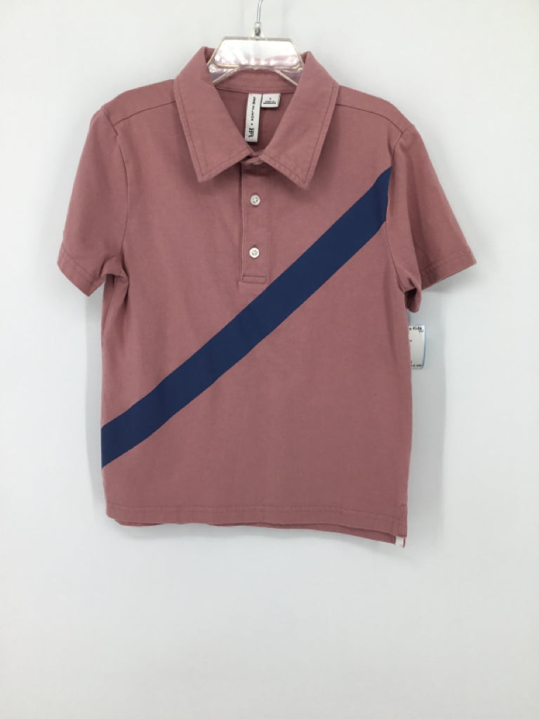 Janie and Jack Child Size 5 Pink Solid Shirt - boys