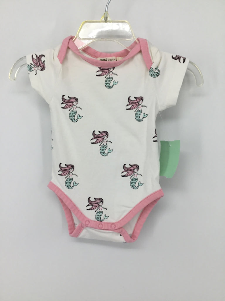 Monica + Andy Child Size 0-3 Months Pink Onesie