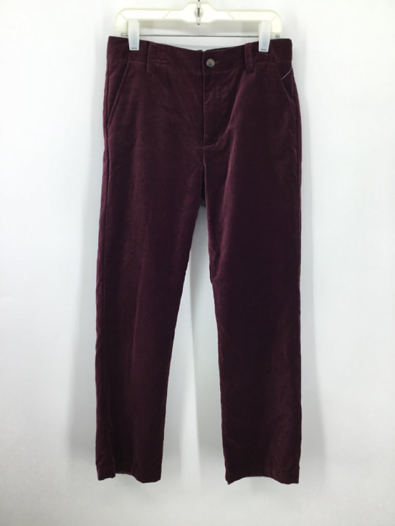 Janie and Jack Child Size 12 Burgundy Solid Pants