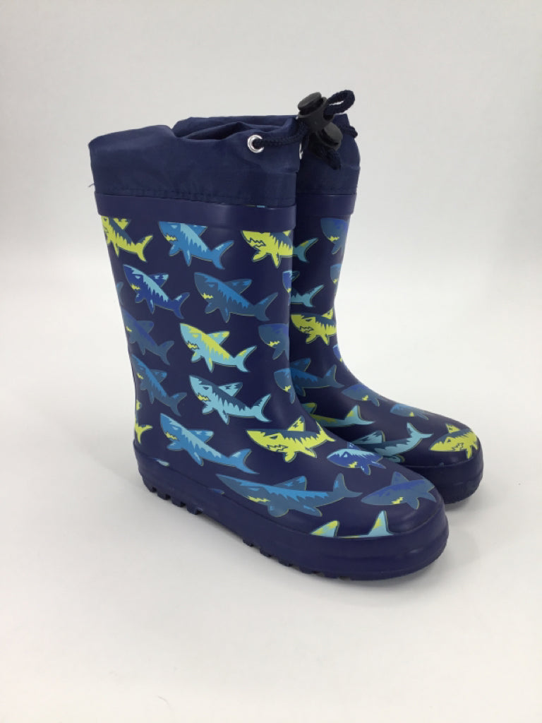 brandless Child Size 12 Blue Rain/Snow Boots