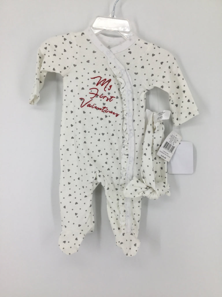 Sterling Baby Child Size 3 Months White Valentine's Day Outfit