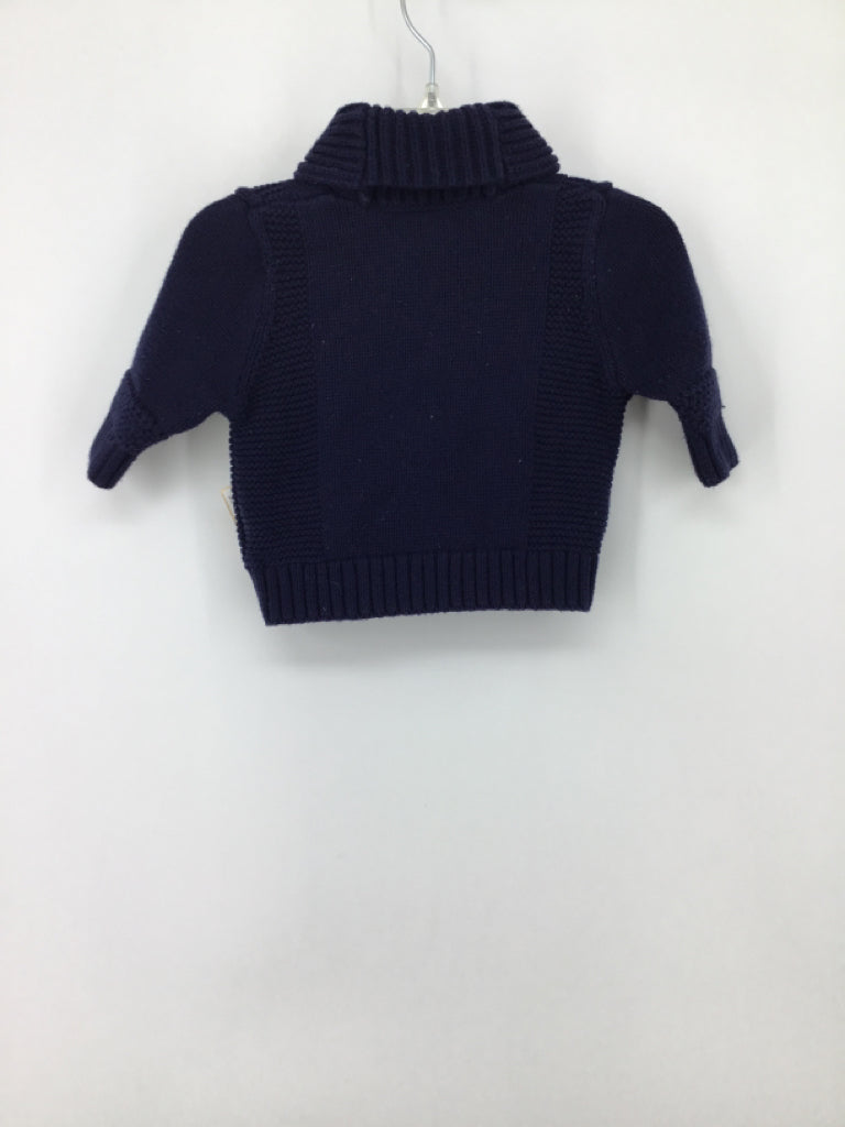 Baby Gap Child Size 0-3 Months Navy Solid Sweater - boys