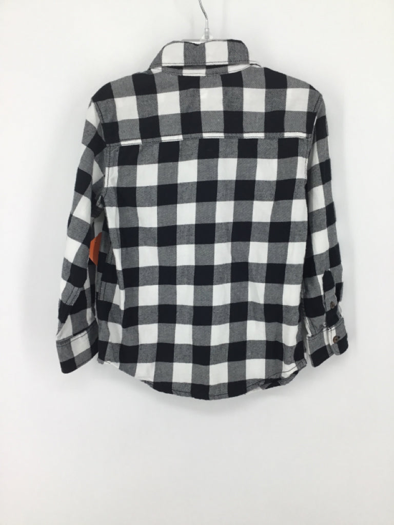 Carter's Child Size 4 Black Checkered Shirt - boys