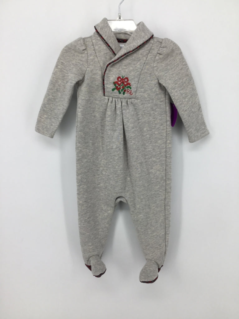 Ralph Lauren Child Size 9 Months Gray Outfit - girls