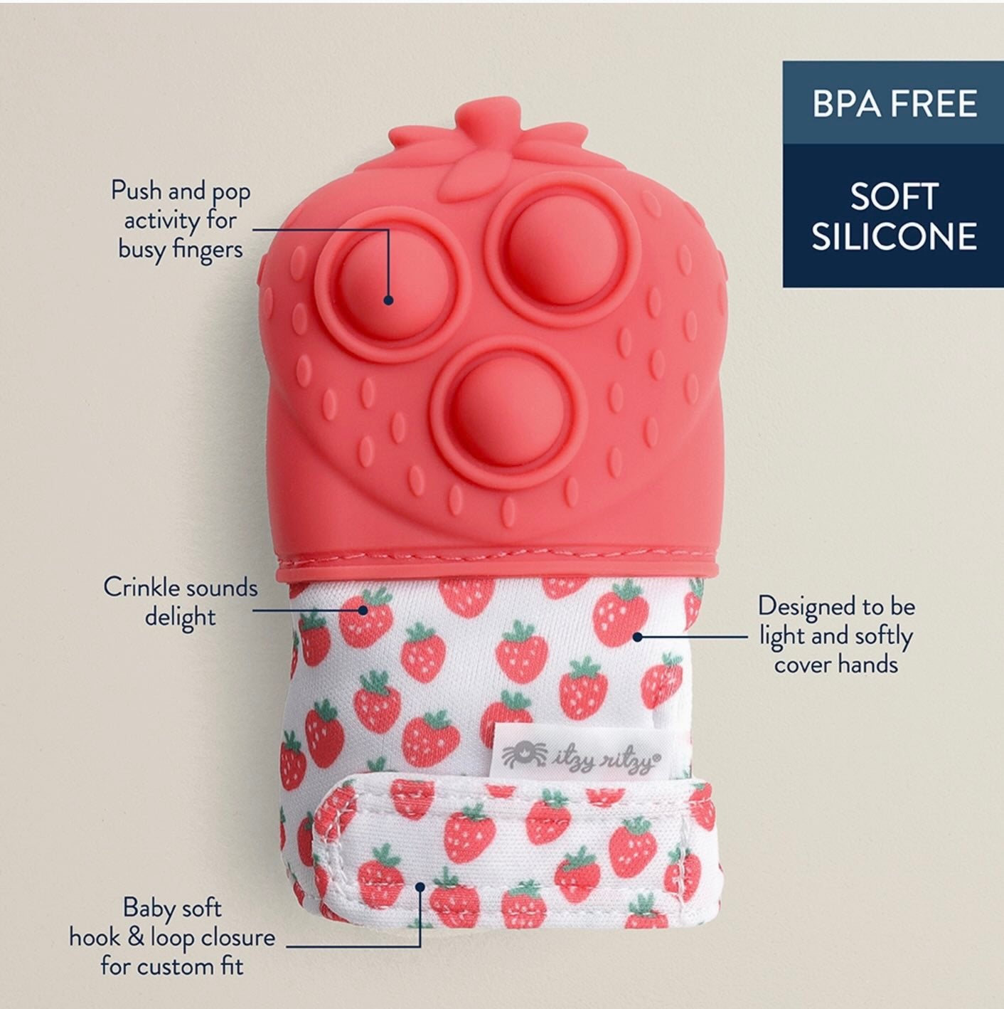 Itzy Ritzy - Itzy Mitt Pop (Strawberry)