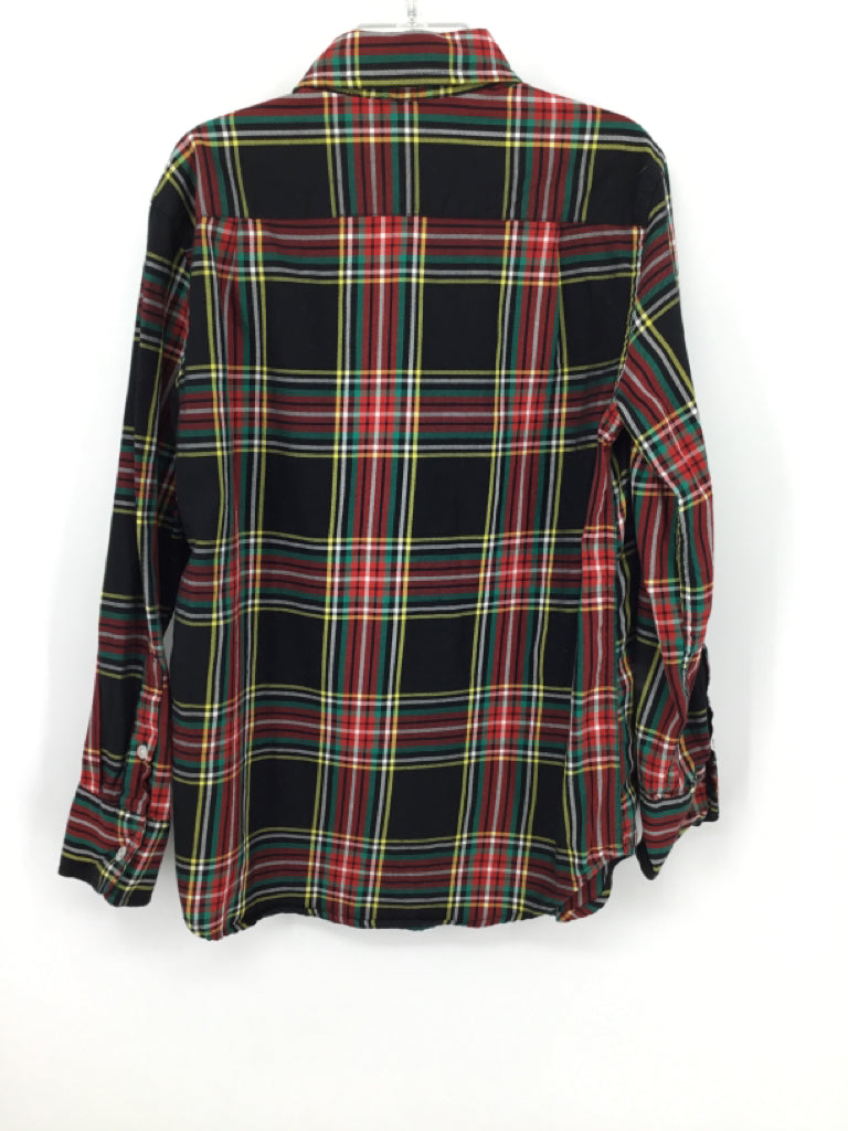 Crewcuts Child Size 6 Black Plaid Shirt - boys