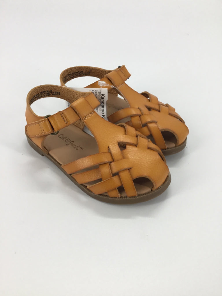 Cat & Jack Child Size 6 Toddler Tan Sandals/Flip Flops