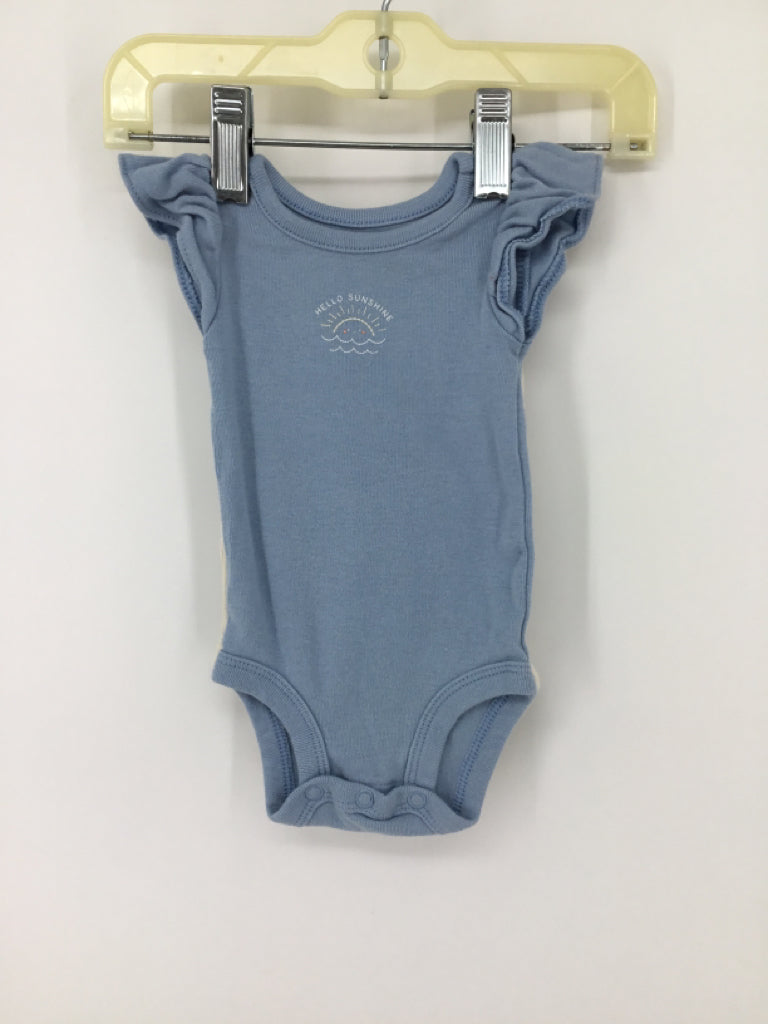 Carter's Child Size Newborn Blue Onesie