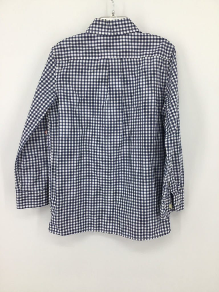 Gap Kids Child Size 6 Blue Checkered Shirt - boys