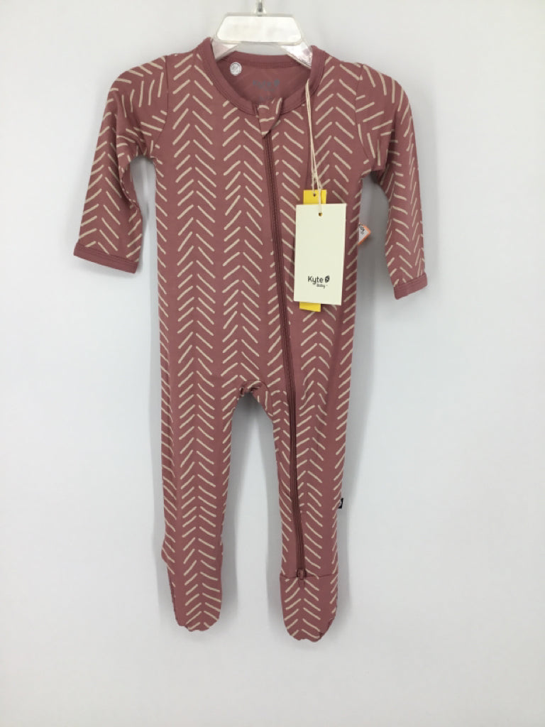 Kyte Child Size 6-12 Months Pink Sleepers