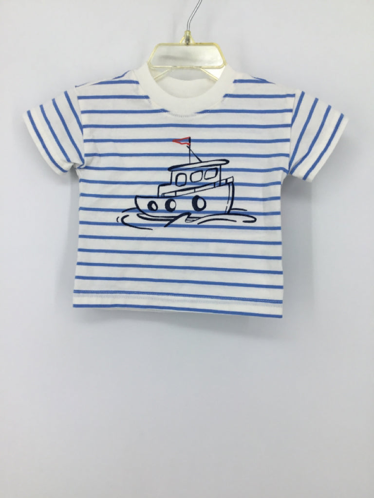 Carter's Child Size 3 Months Blue Stripe T-shirt - boys