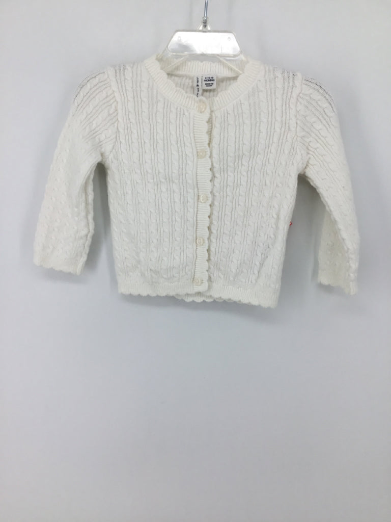 Janie and Jack Child Size 6-12 Months White Sweater - girls