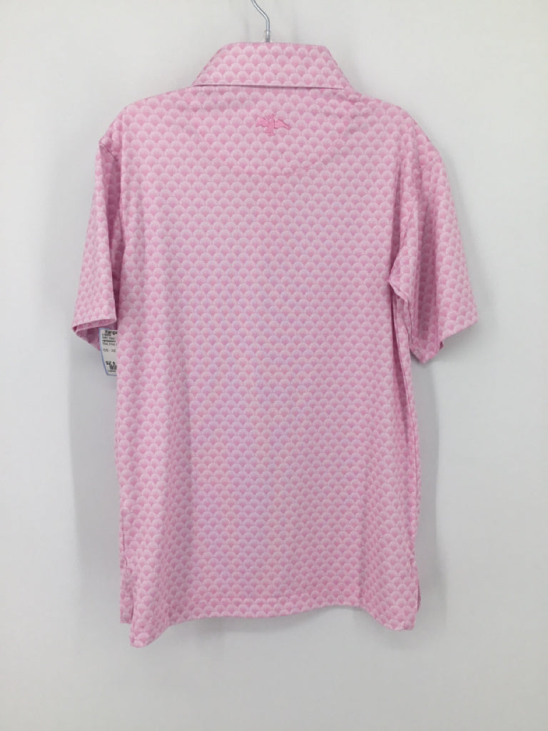 Harlestons Child Size 5 Pink Print Shirt - boys