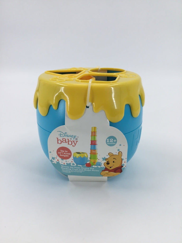 Disney Baby Winnie the Pooh Hunny Pot Stacking Cups & Shape Sorter