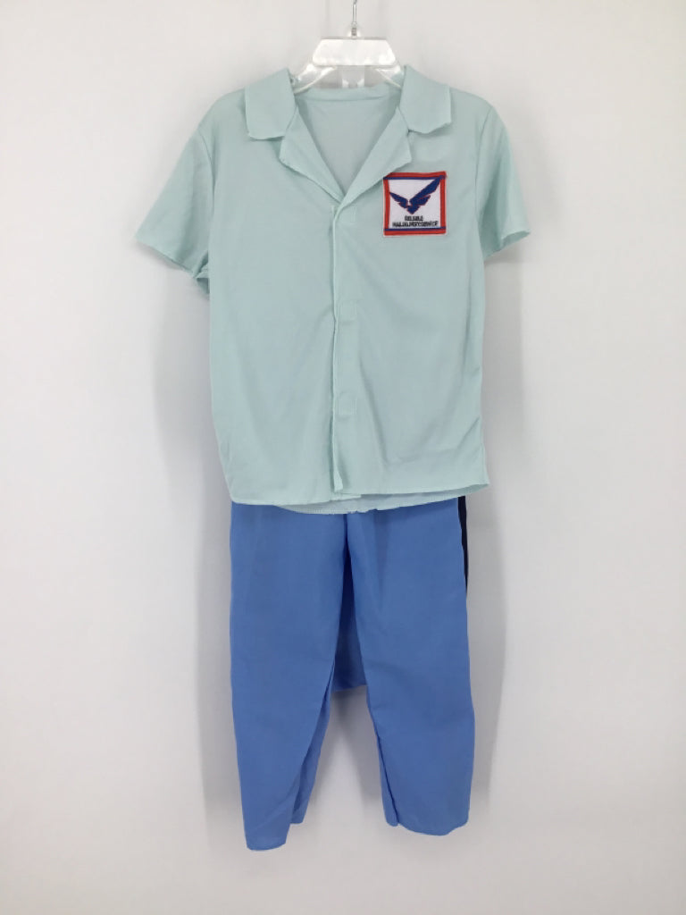 brandless Child Size 4 Blue Mail Person Halloween Costume