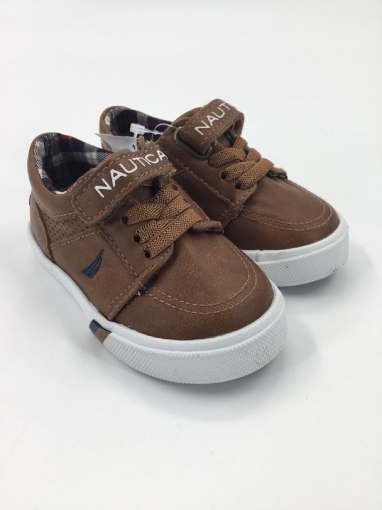 Nautica Child Size 5 Toddler Brown Dress Shoes