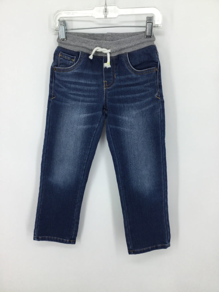 Cat & Jack Child Size 4 Blue Solid Jeans - boys