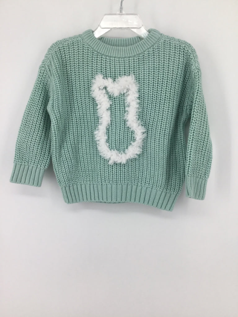 Cat & Jack Child Size 12 Months Blue Easter Sweater