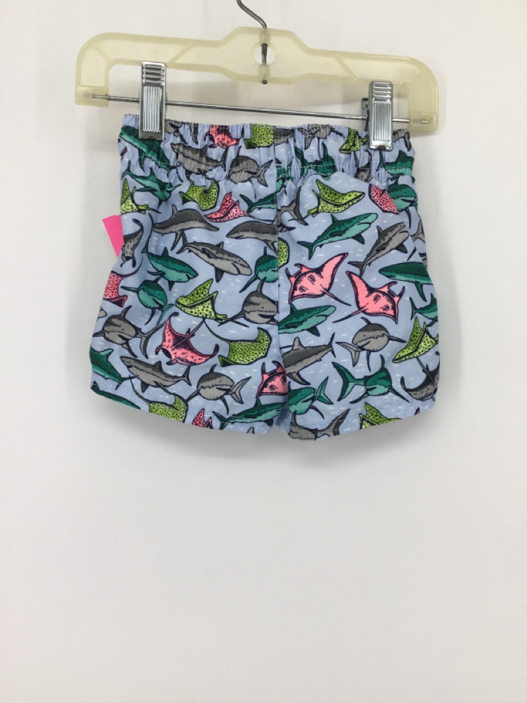 Cat & Jack Child Size 9 Months Blue Sharks Swimwear - boys