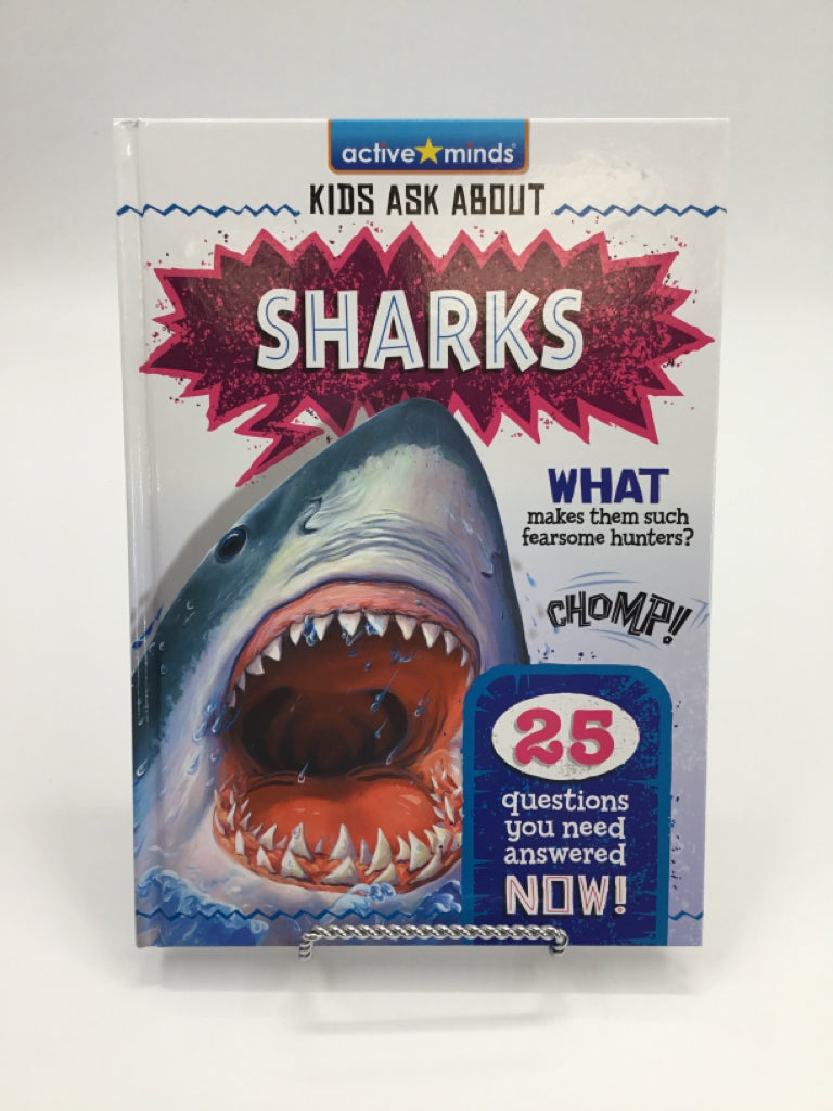 Kids Ask About Sharks Hardback Book