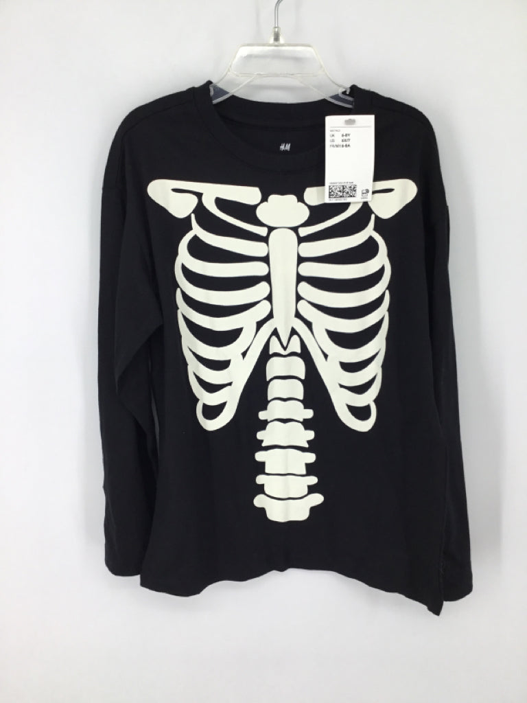 H & M Child Size 6 Black Halloween T-Shirt
