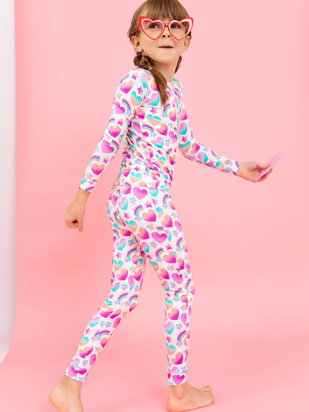Bird & Bean Bamboo Long Sleeved PJ Set - True Love (Valentine's Day)