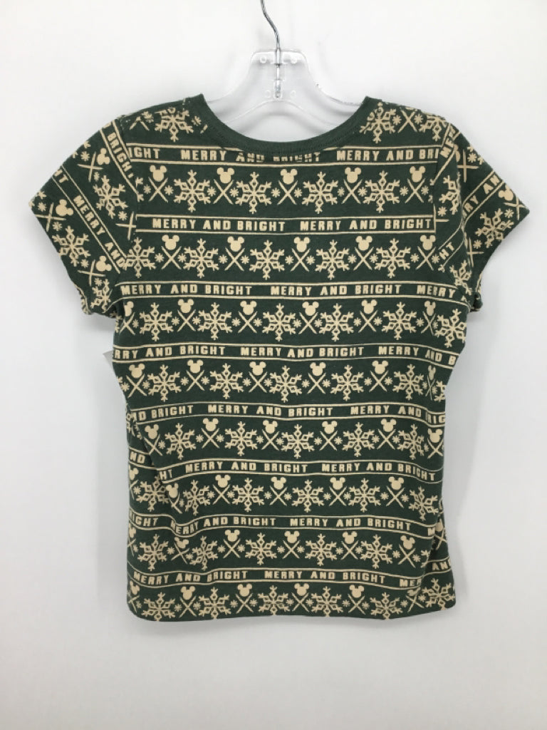 Disney Child Size 10 Green Christmas T-Shirt