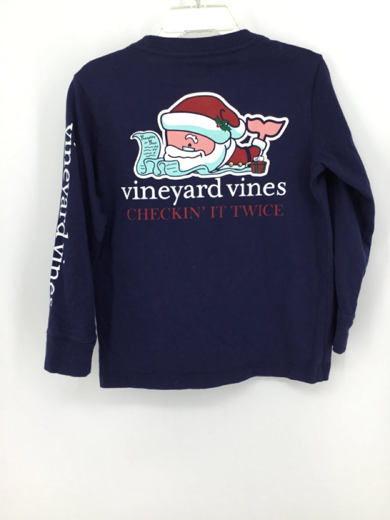 vineyard vines Child Size 4 Navy Christmas T-Shirt
