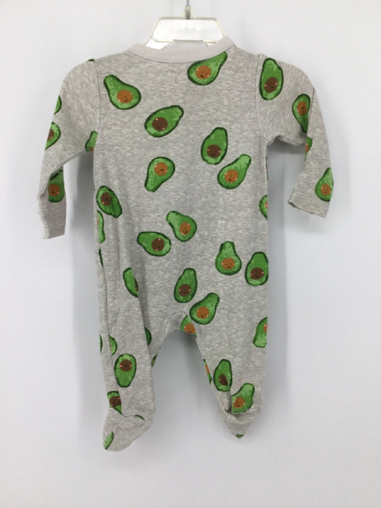 Old Navy Child Size 0-3 Months Gray Sleepers
