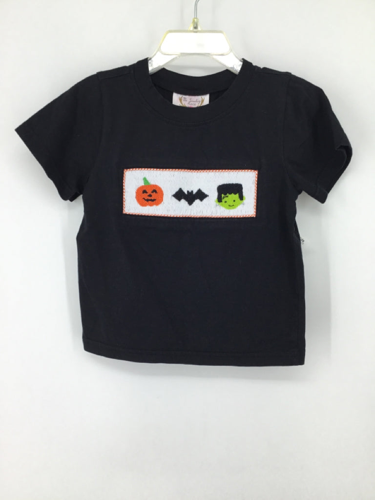 The Smocking Place Child Size 2 Black Halloween Shirt