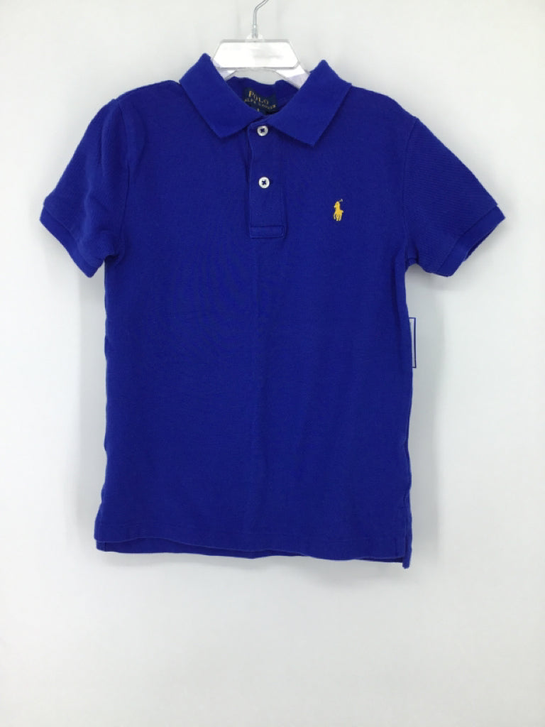 Ralph Lauren Child Size 6 Blue Solid Shirt - boys