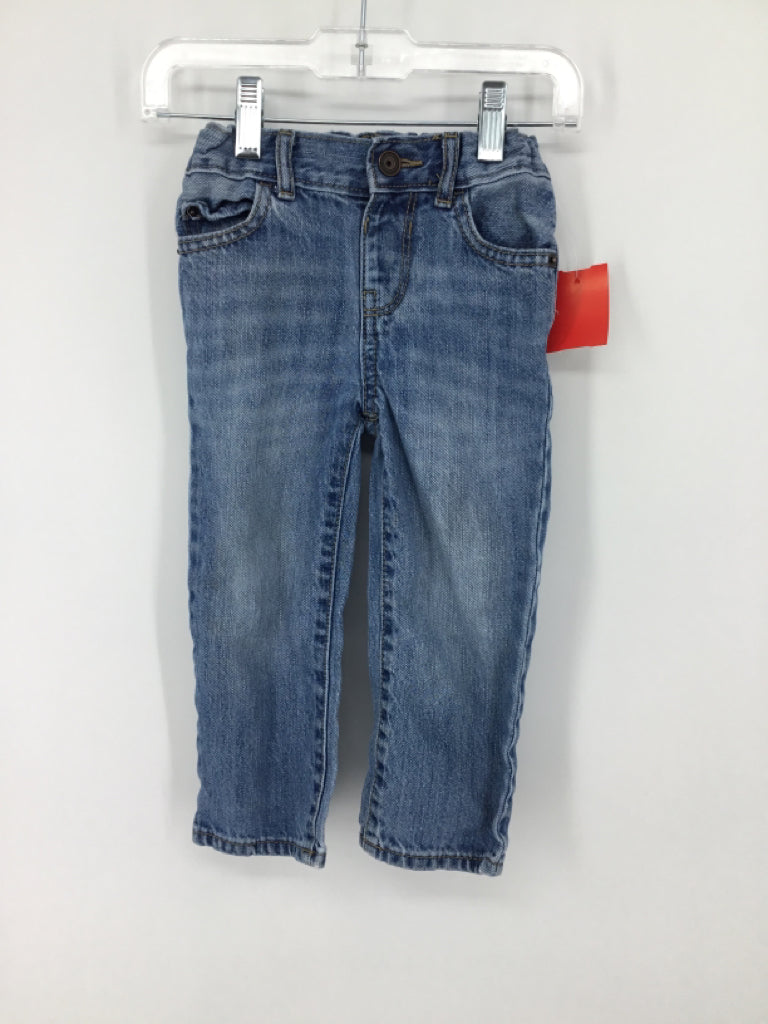 Childrens Place Child Size 2 Blue Solid Jeans - boys