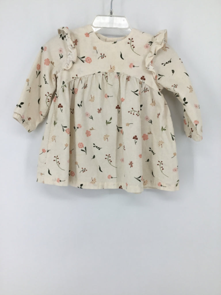 Angel Dear Child Size 6-12 Months Cream Dress - girls