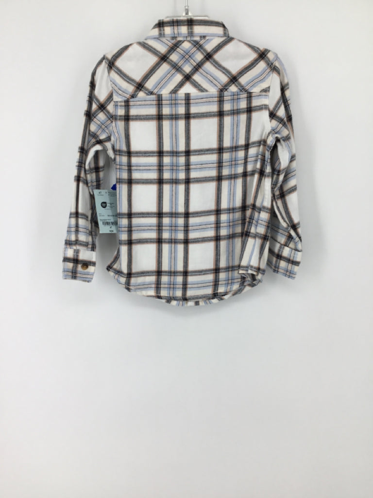 okie dokie Child Size 4 Multi-Color Plaid Shirt - boys