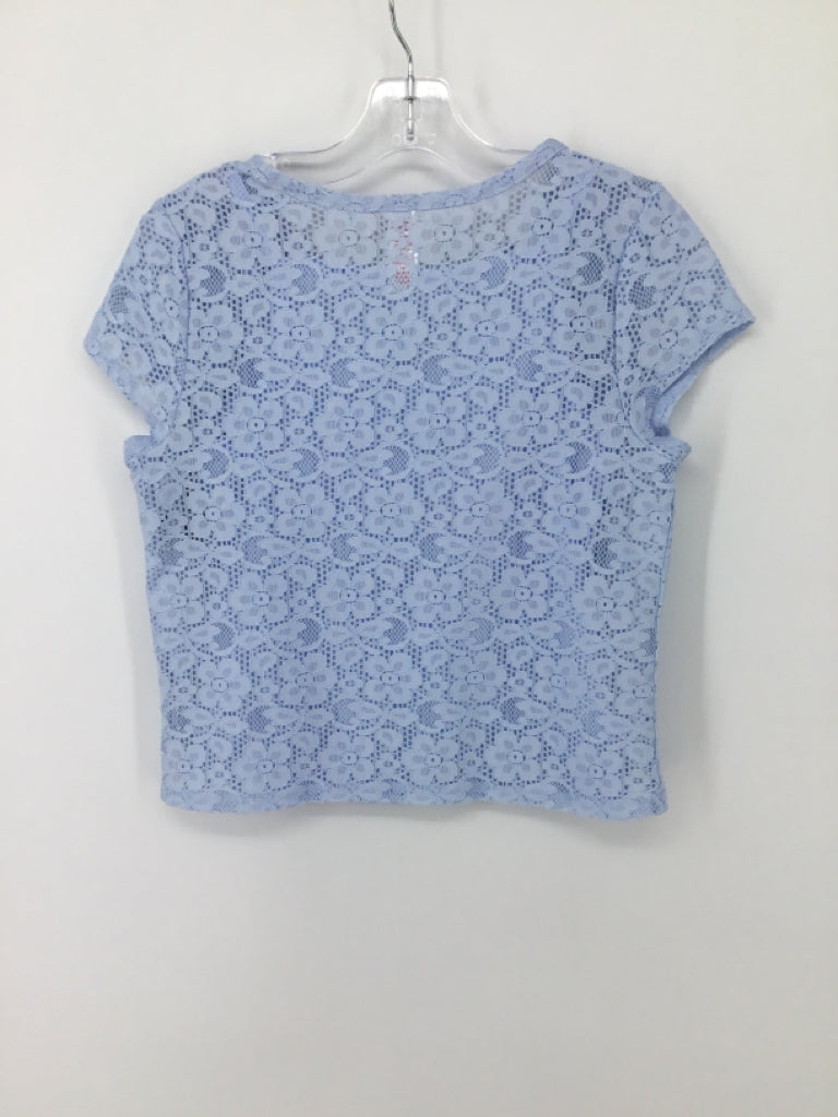 Justice Child Size 8 Blue Shirt - girls