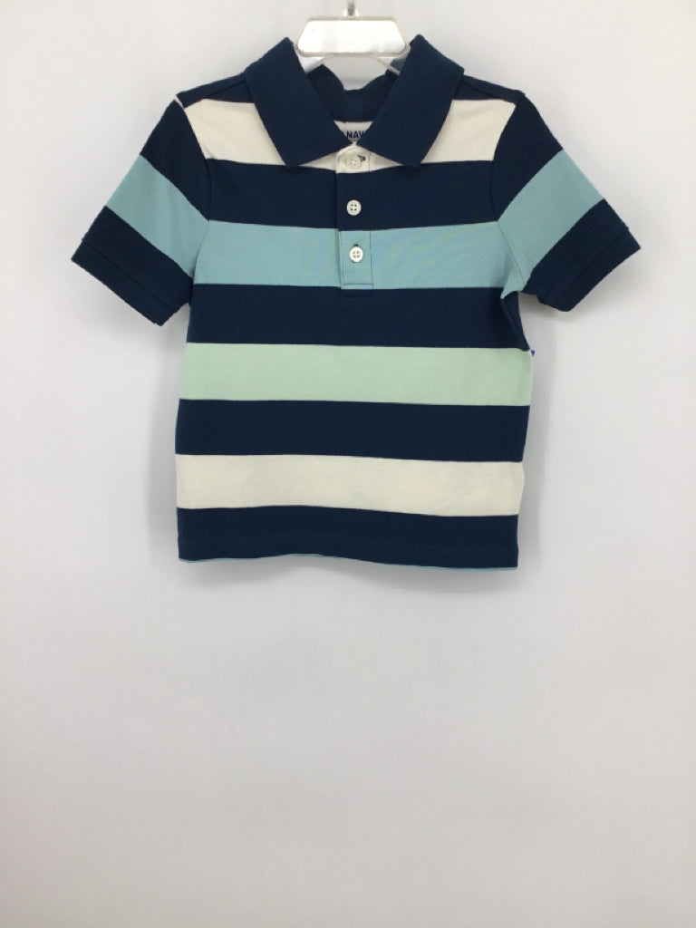Old Navy Child Size 2 Teal Stripe Shirt - boys