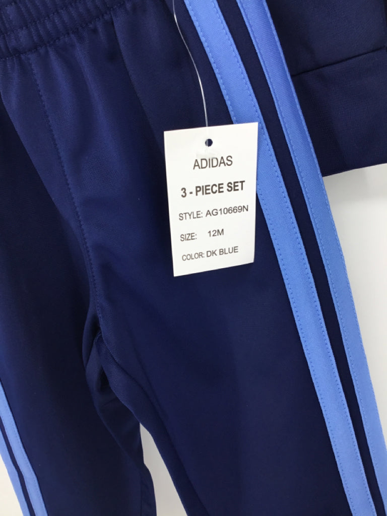Adidas Child Size 12 Months Blue Solid Outfit - boys