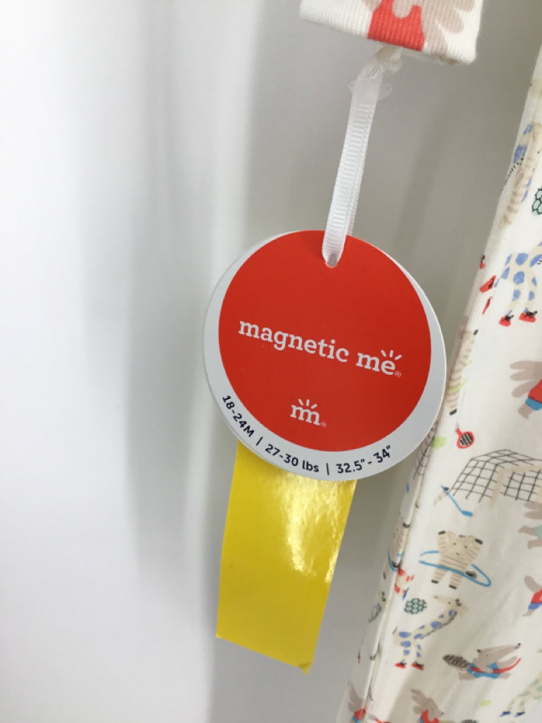 Magnetic Me Child Size 18-24 Months White Pajamas - girls