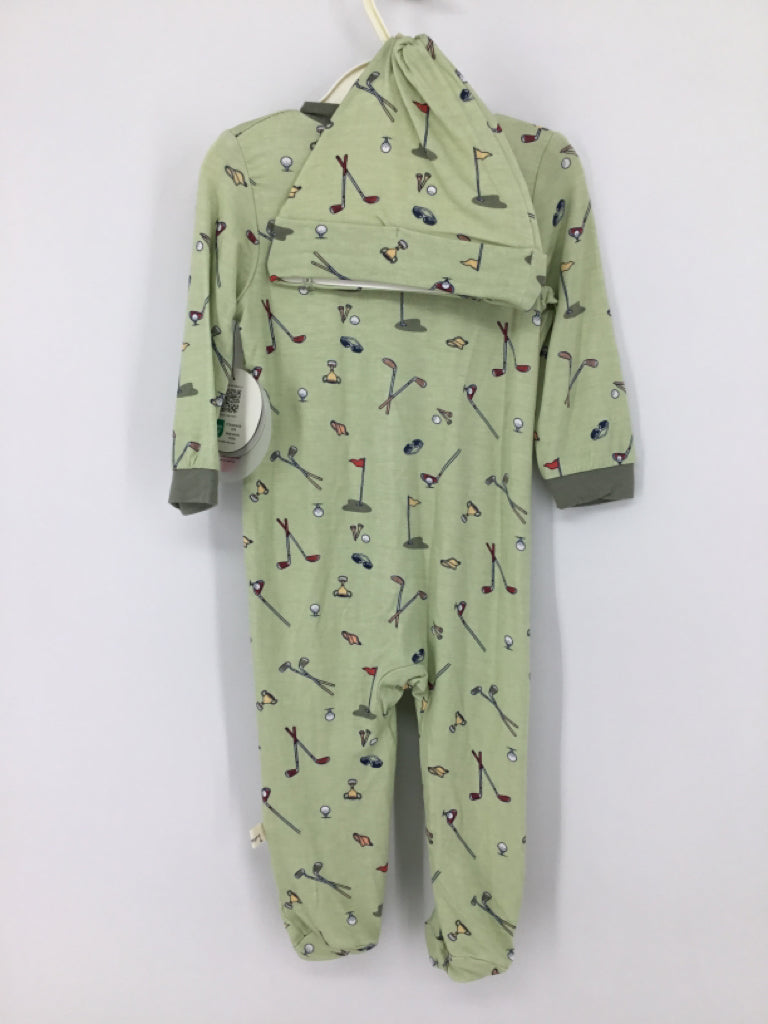 Milkberry Child Size 3-6 Months Green Sleepers
