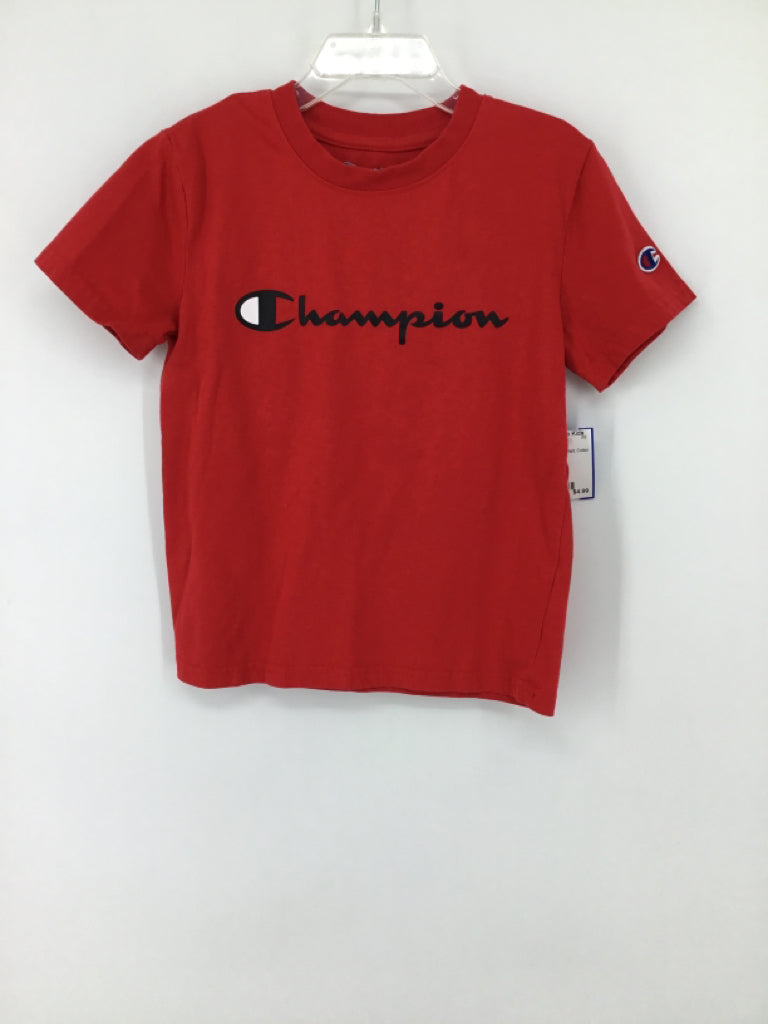 Champion Child Size 7 Red screen printed T-shirt - boys