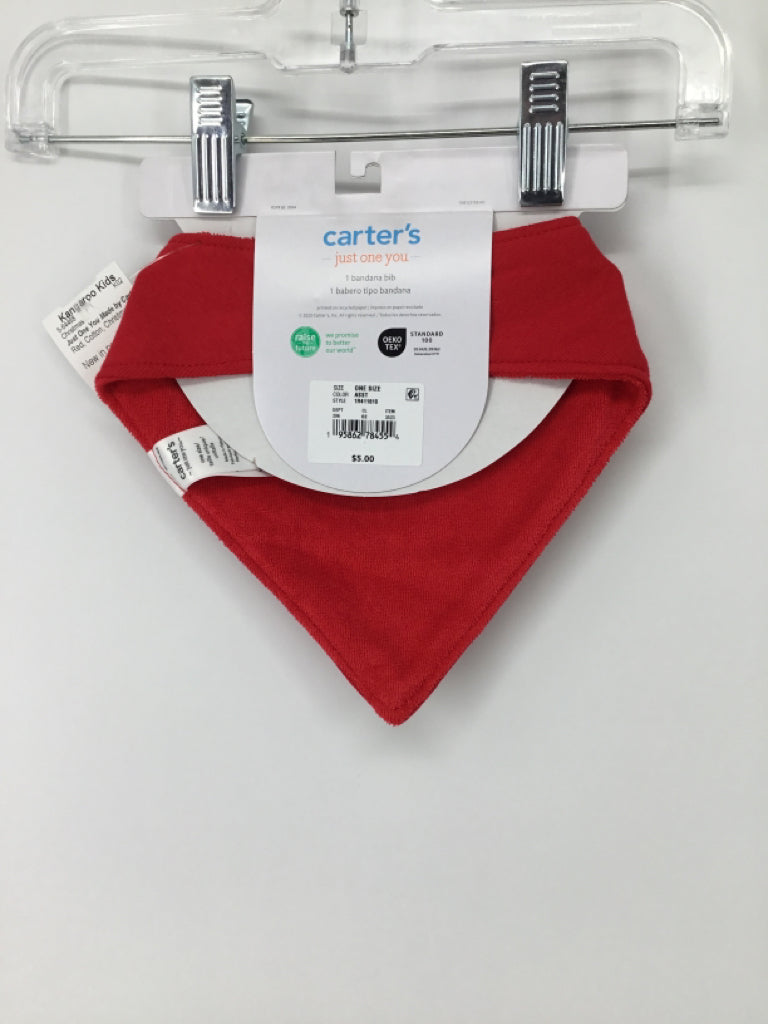 Just One You Made by Carters Child Size One Size Red Christmas Bib