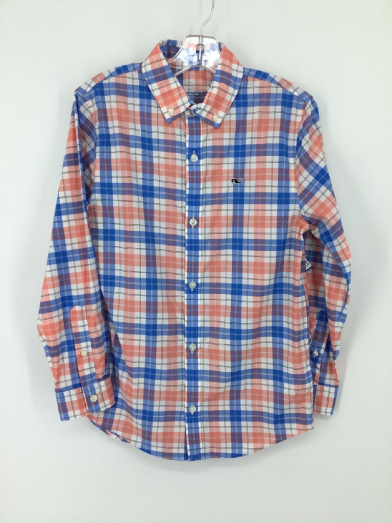 vineyard vines Child Size 8 Multi-Color Plaid Shirt - boys