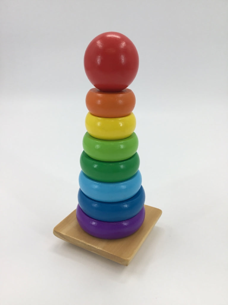 Melissa & Doug Wooden Rainbow Stacker